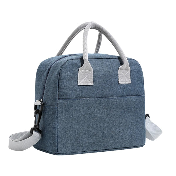 Portable Lunch Box Tote Bag with Shoulder Strap
