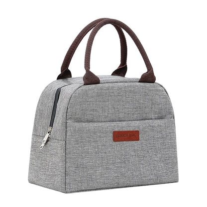 Portable Lunch Box Tote Bag with Shoulder Strap