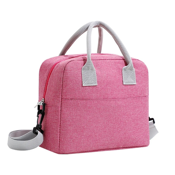 Portable Lunch Box Tote Bag with Shoulder Strap