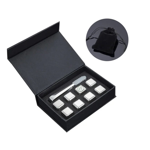 8 Pack Stainless Steel Whiskey Chilling Rocks