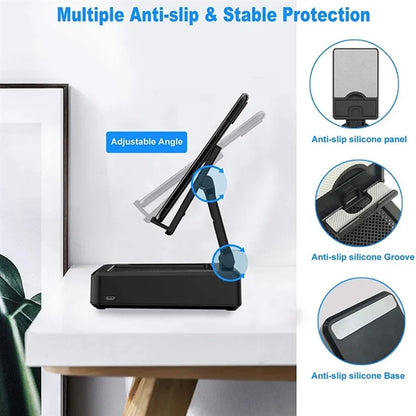 Cell Phone Stand with Wireless Bluetooth Speaker