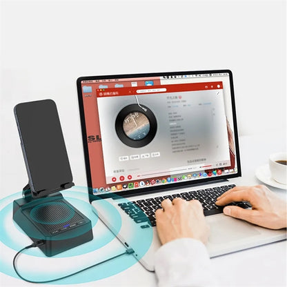 Cell Phone Stand with Wireless Bluetooth Speaker
