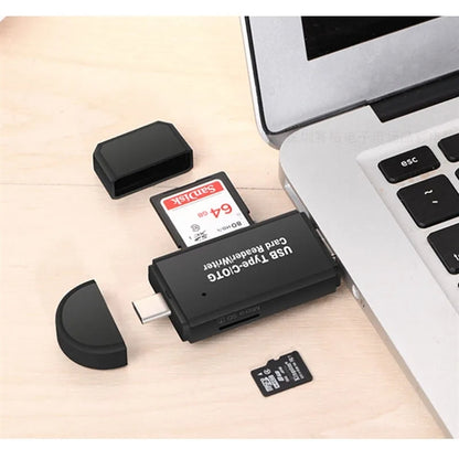 SD Card Reader High Speed USB Adapter Dual Slots Memory