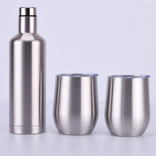 Stainless Steel Tumblers 12 oz - Insulated Wine Bottle