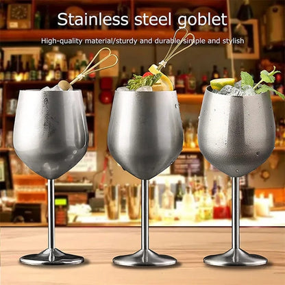 Stainless Steel Wine Glass - 18 oz