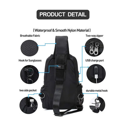 Small Sling Crossbody Backpack Shoulder Bag