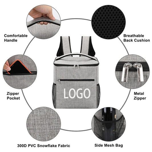 Cooler Lunch Backpack Tote Bag