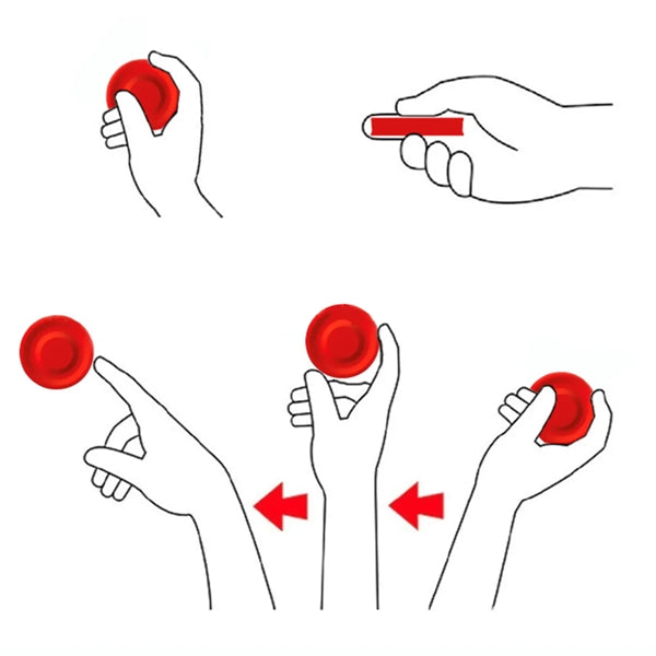 Silicone Hand Push Pocket Flying Discs