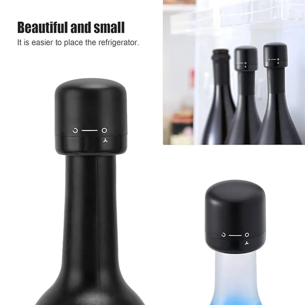 Wine Stopper With Silicone Toppers
