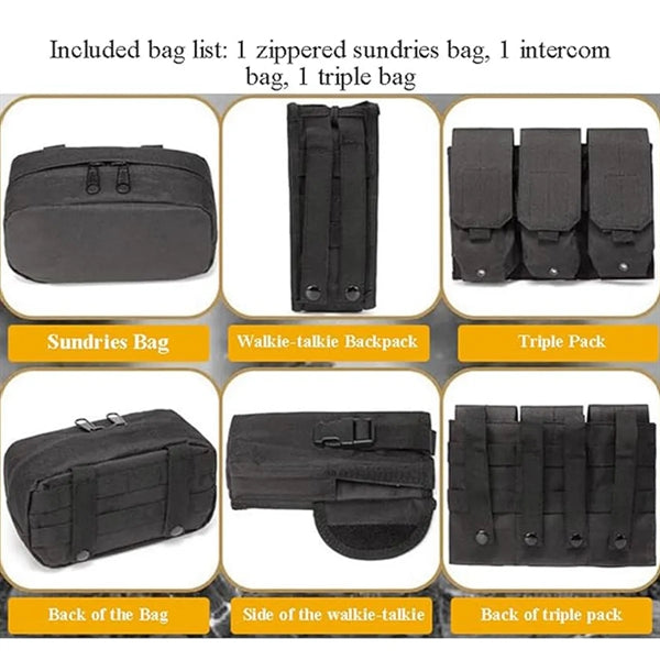 Tactical Men Adjustable Airsoft Vest
