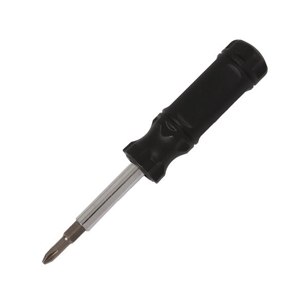 6-in-1 Screwdriver with Phillips, Flat, and Hex capabilities