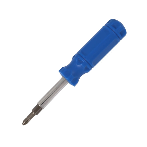 6-in-1 Screwdriver with Phillips, Flat, and Hex capabilities