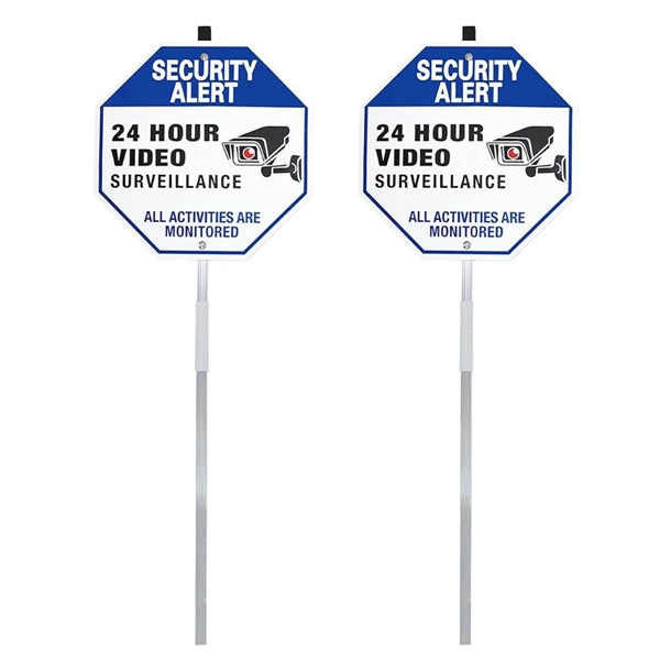 Security Alert 24 Hour Video Surveillance Sign