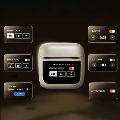 Touch Screen Visible Bluetooth 5.0 True Wireless Earbuds