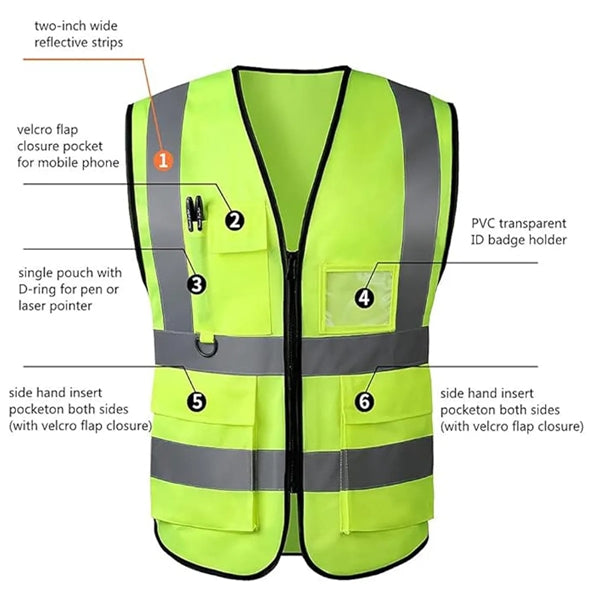 Safety Vests Reflective High Visibility