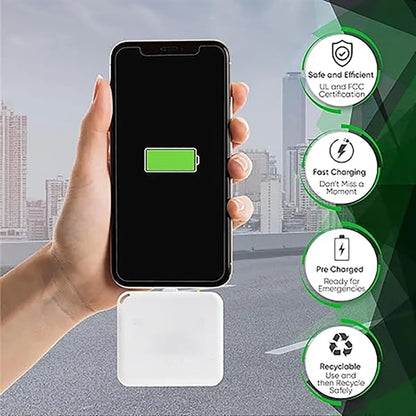 ONE-TIME USE DISPOSABLE EMERGENCY PHONE CHARGER