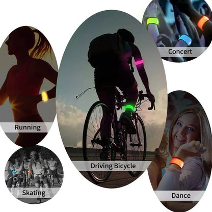LED Light Up Band Slap Bracelets