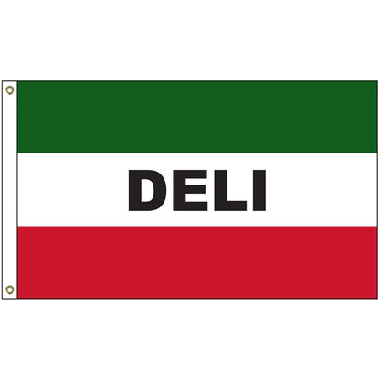 Deli 3' x 5' Message Flag with Heading and Grommets