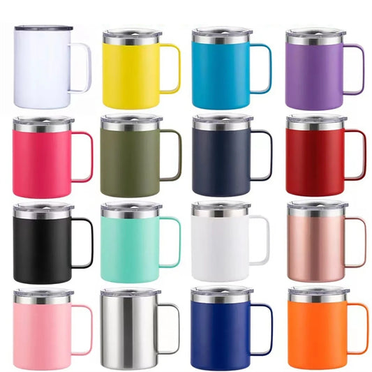 Stainless Steel Vacuum Insulated Mug With Slider Lid