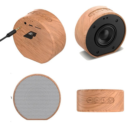 Wood Grain Blue tooth Mini Speaker