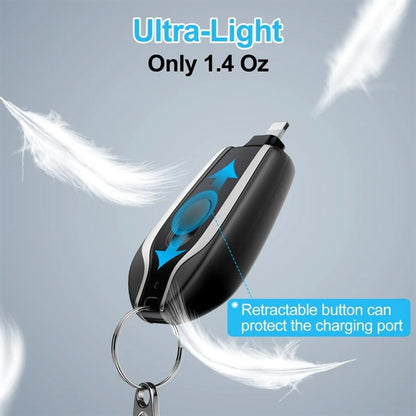 1500mah Keychain Portable Charger Power Bank For Phone