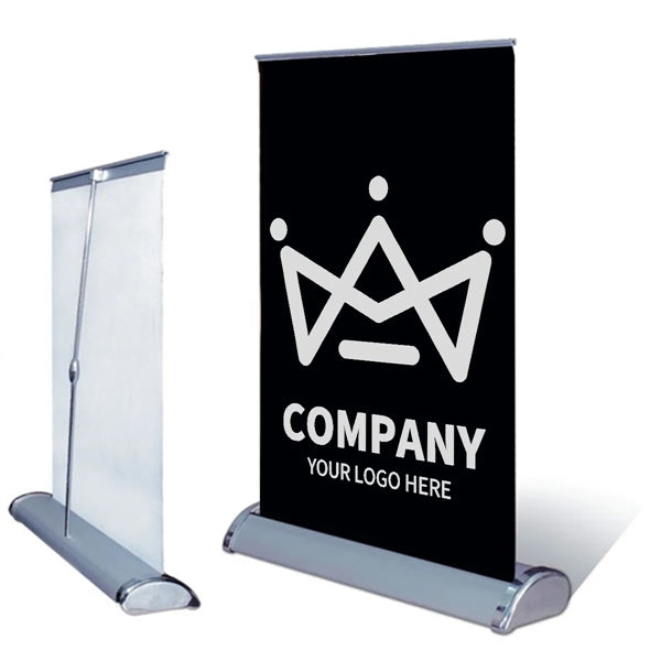 Mini Table Top Retractable Roll Up Banners Stand