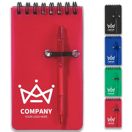 Small Pocket Memo Notepads Ruled Lined Journals with Pen