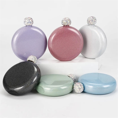 Sparkling Paint Mini Women Wine Bottle