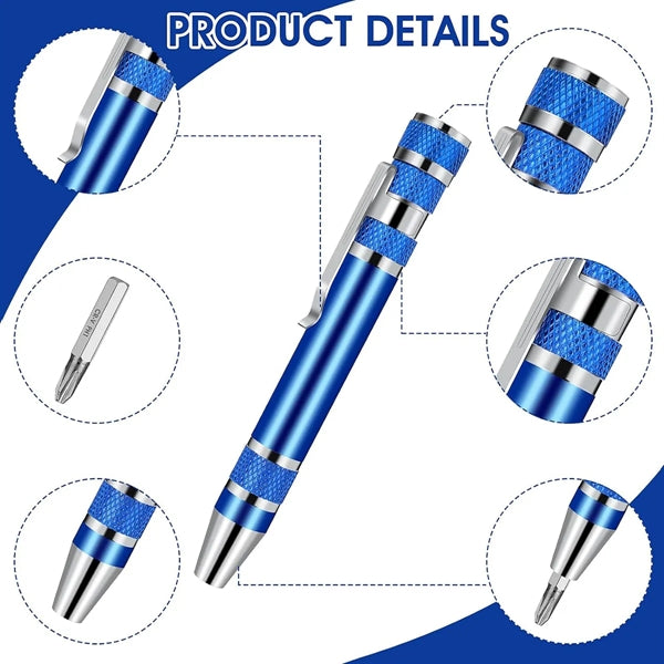 8 in 1 Magnetic Pocket Screwdriver