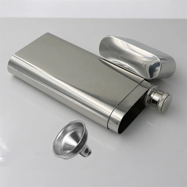Stainless Steel Cigar Flask Set
