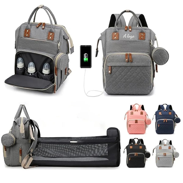 Backpack Diaper Bag with Changing Station