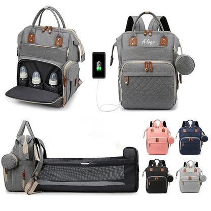 Backpack Diaper Bag with Changing Station