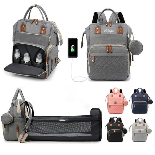 Backpack Diaper Bag with Changing Station