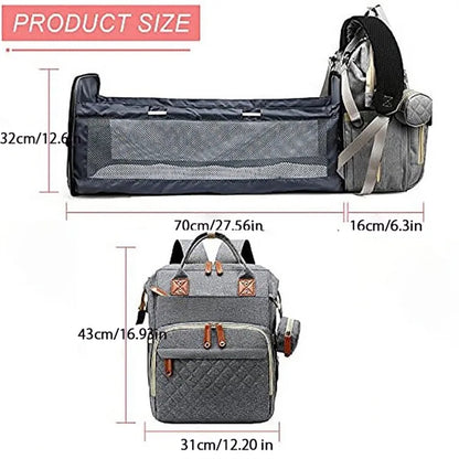 Backpack Diaper Bag with Changing Station