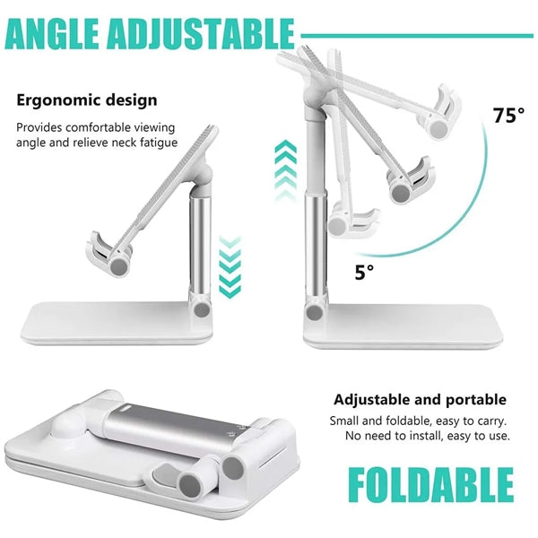 Fully Foldable Multi-angle Adjustable Phone/Tablet Stand