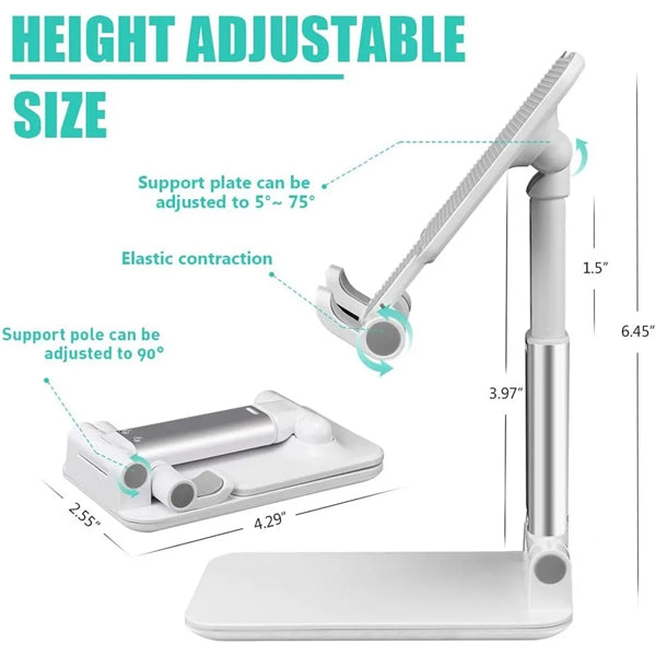 Fully Foldable Multi-angle Adjustable Phone/Tablet Stand