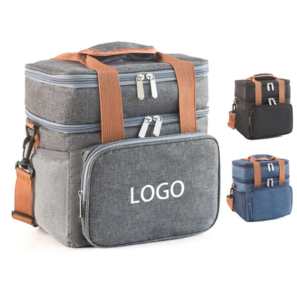 Insulated Double Layer Lunch Bag