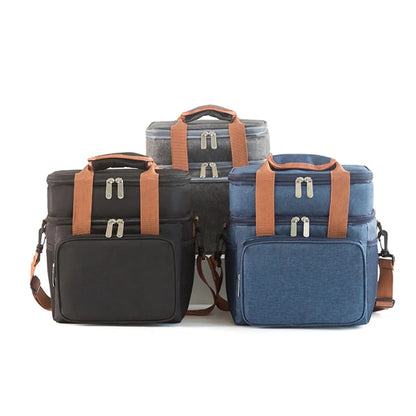 Insulated Double Layer Lunch Bag