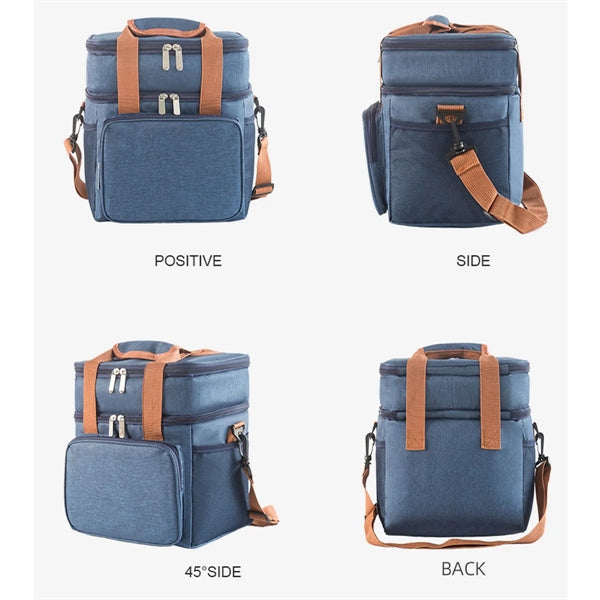Insulated Double Layer Lunch Bag