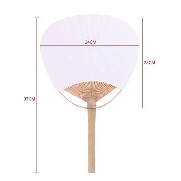 Bamboo Paper Paddle Fan