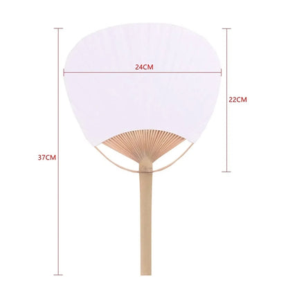 Bamboo Paper Paddle Fan