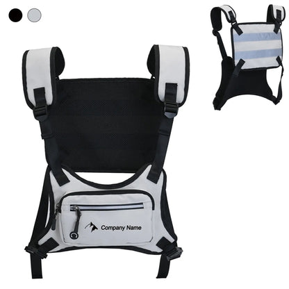 Reflective Stripe Sports Chest Bag