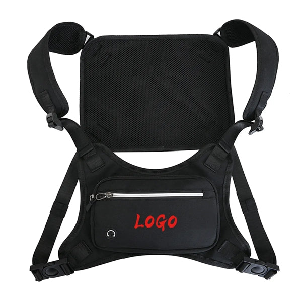 Reflective Stripe Sports Chest Bag