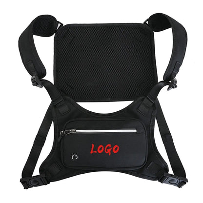 Reflective Stripe Sports Chest Bag