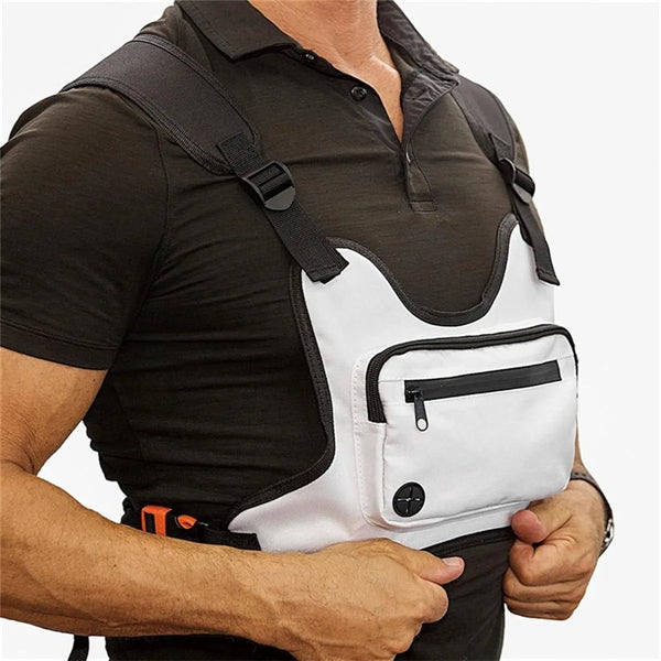 Reflective Stripe Sports Chest Bag