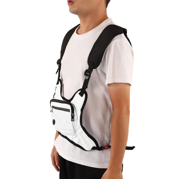 Reflective Stripe Sports Chest Bag