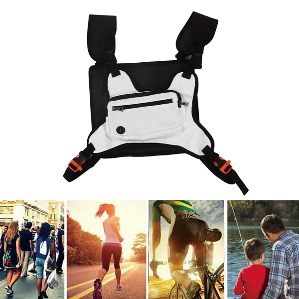 Reflective Stripe Sports Chest Bag