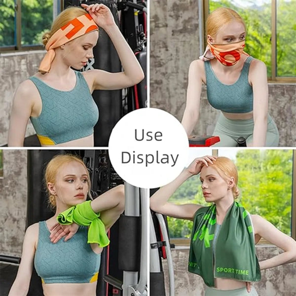 Multipurpose Alphabet Printing Dry Portable Cooling Towels