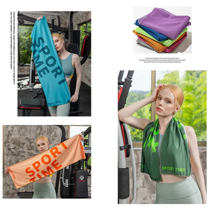 Multipurpose Alphabet Printing Dry Portable Cooling Towels