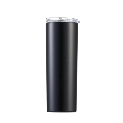 Stainless Steel Skinny Tumbler With Lids And Straws